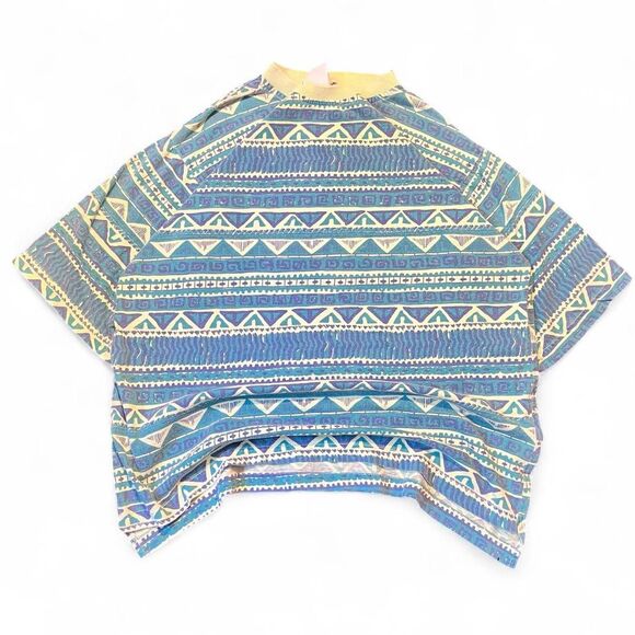 Vintage 80 SpotSport European Beach Multi Green colors Surfwear T Shirt Sz M ~ L - Picture 1 of 8